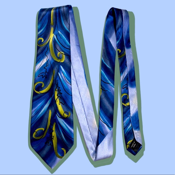 J. Garcia Vintage Necktie 100% Silk Menswear Tie - Picture 3 of 16